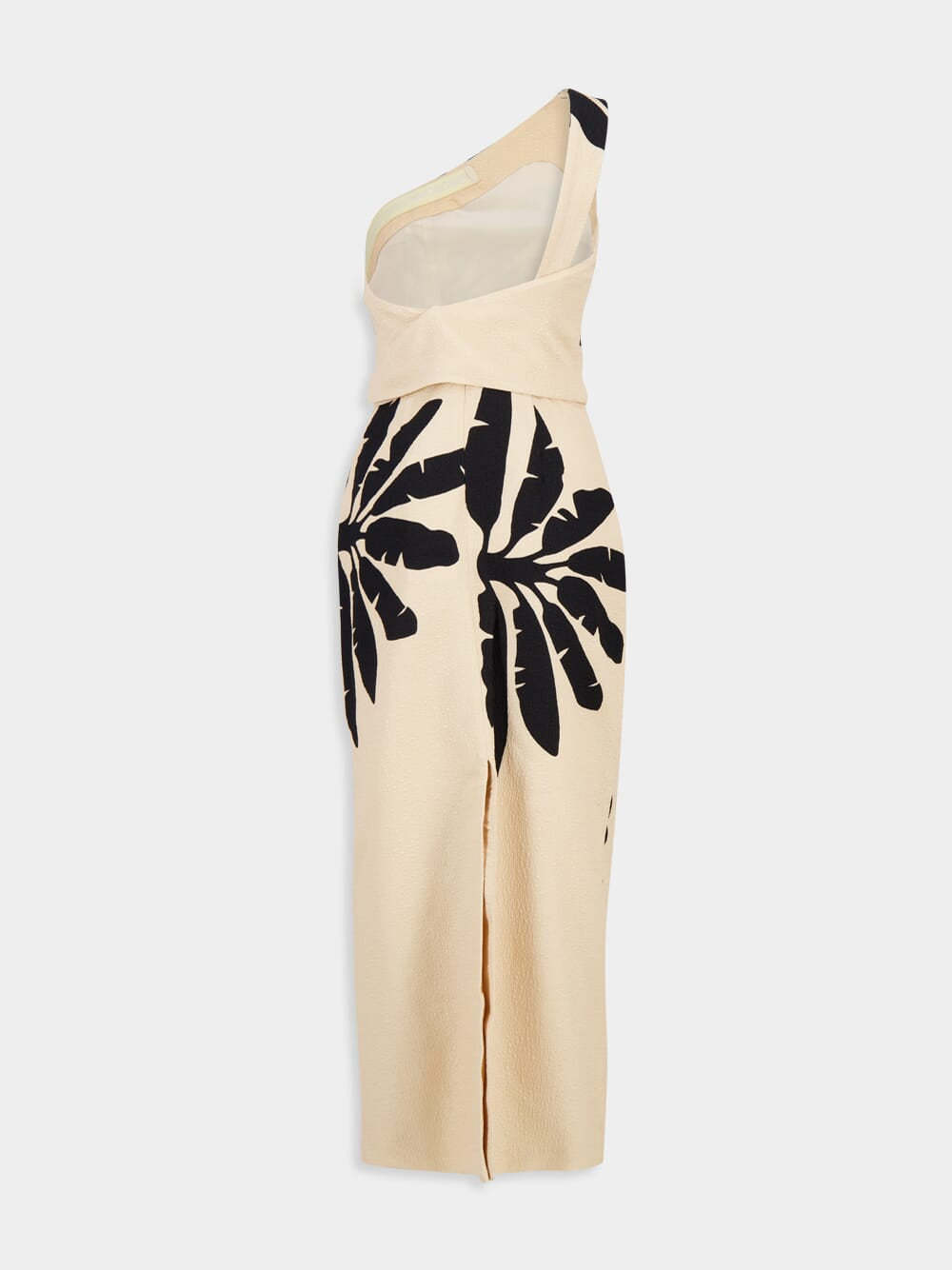 Johanna Ortiz Coyote Dance One-shoulder Silk Midi Dress In Neutral