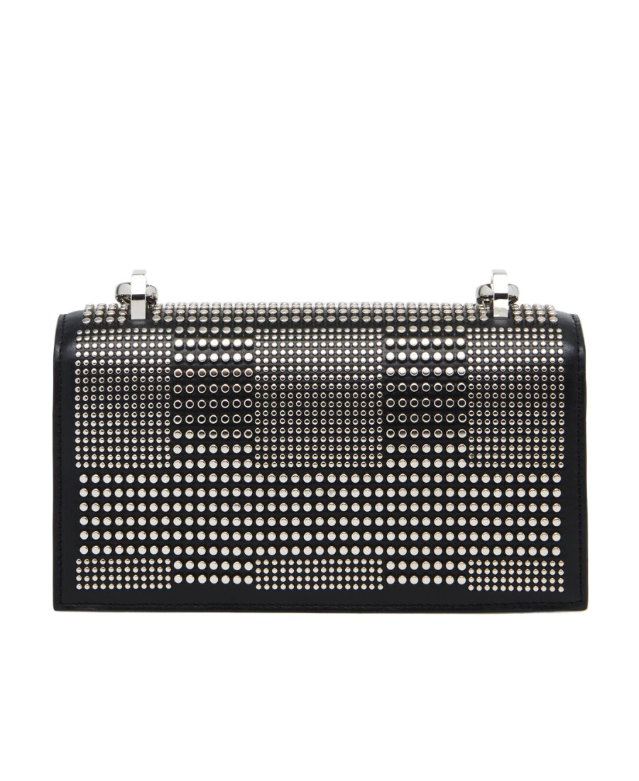 Alexander Mcqueen The Knuckle Satchel Bag In Black