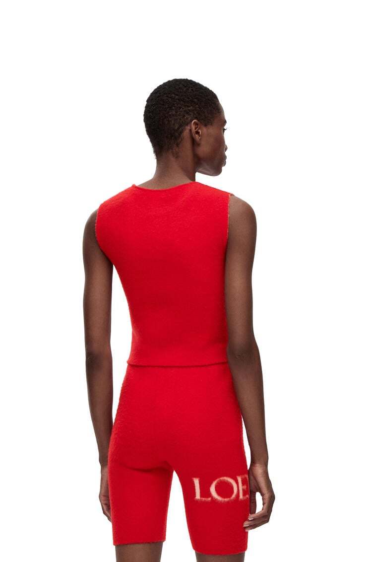 Loewe Tank Top In Wool In Red