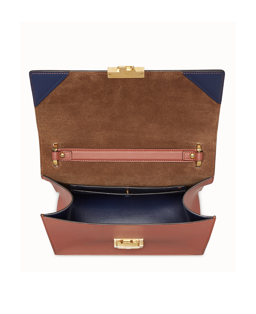 Fendi Kan U Shoulder Bag In Brown