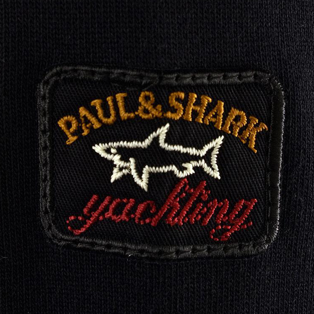 Paul & Shark Pull Rope Hooded Sweater In Black