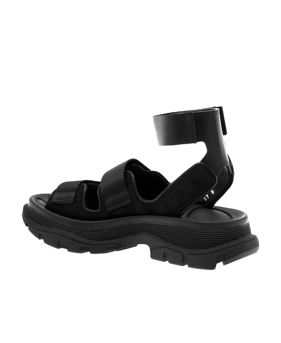 Alexander Mcqueen Sporty Triple-grip Hiking Sandals In Black