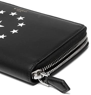 Givenchy Star Printed Zipper Purse In Black