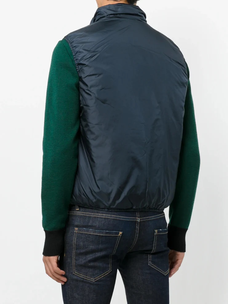 Aspesi High-necked Padded Vest In Black