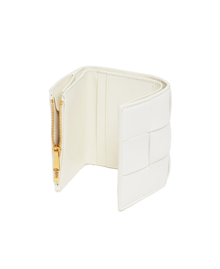 Bottega Veneta Logo Wallet In White