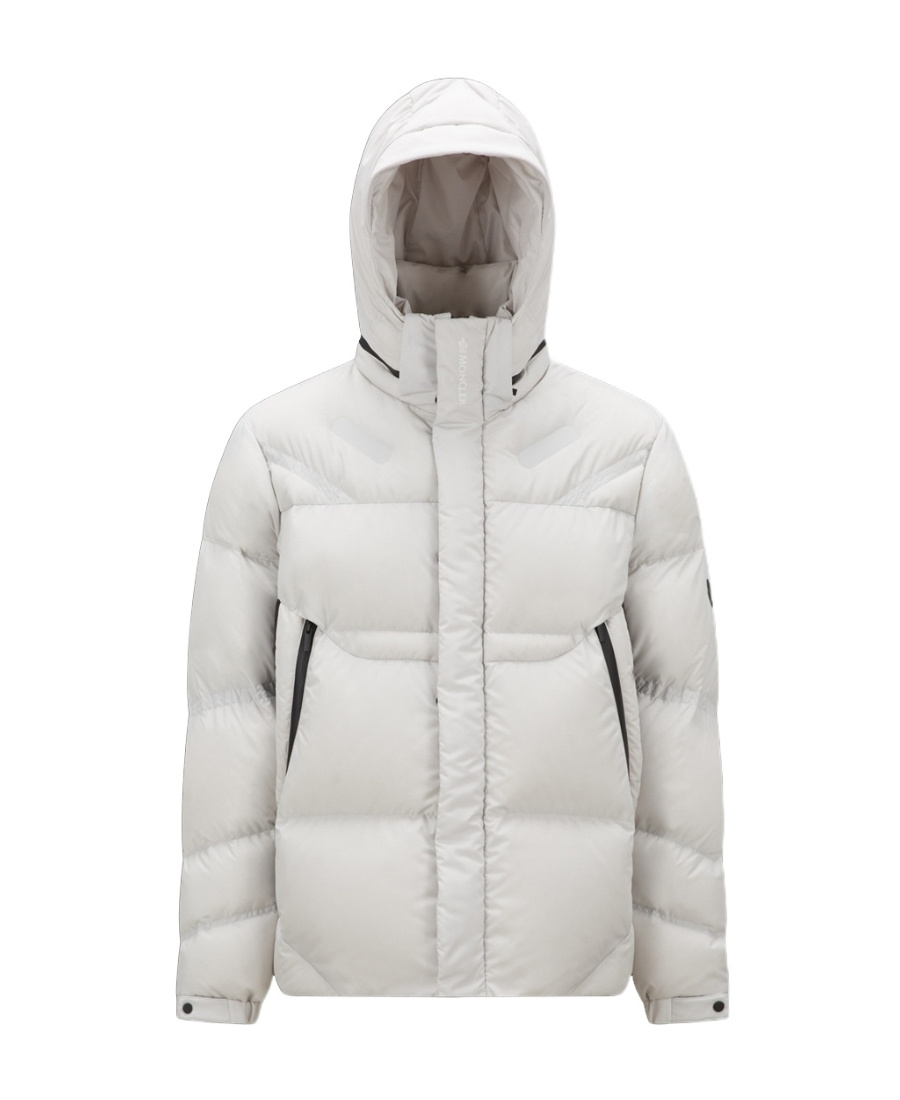 Moncler Jarama Zipper Down Jacket In Gray