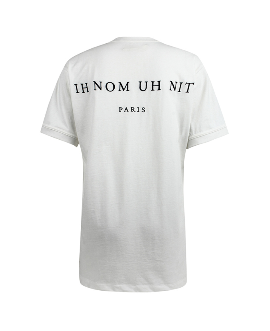 Ih Nom Uh Nit T-shirt With Round Neck And Short Sleeves In White