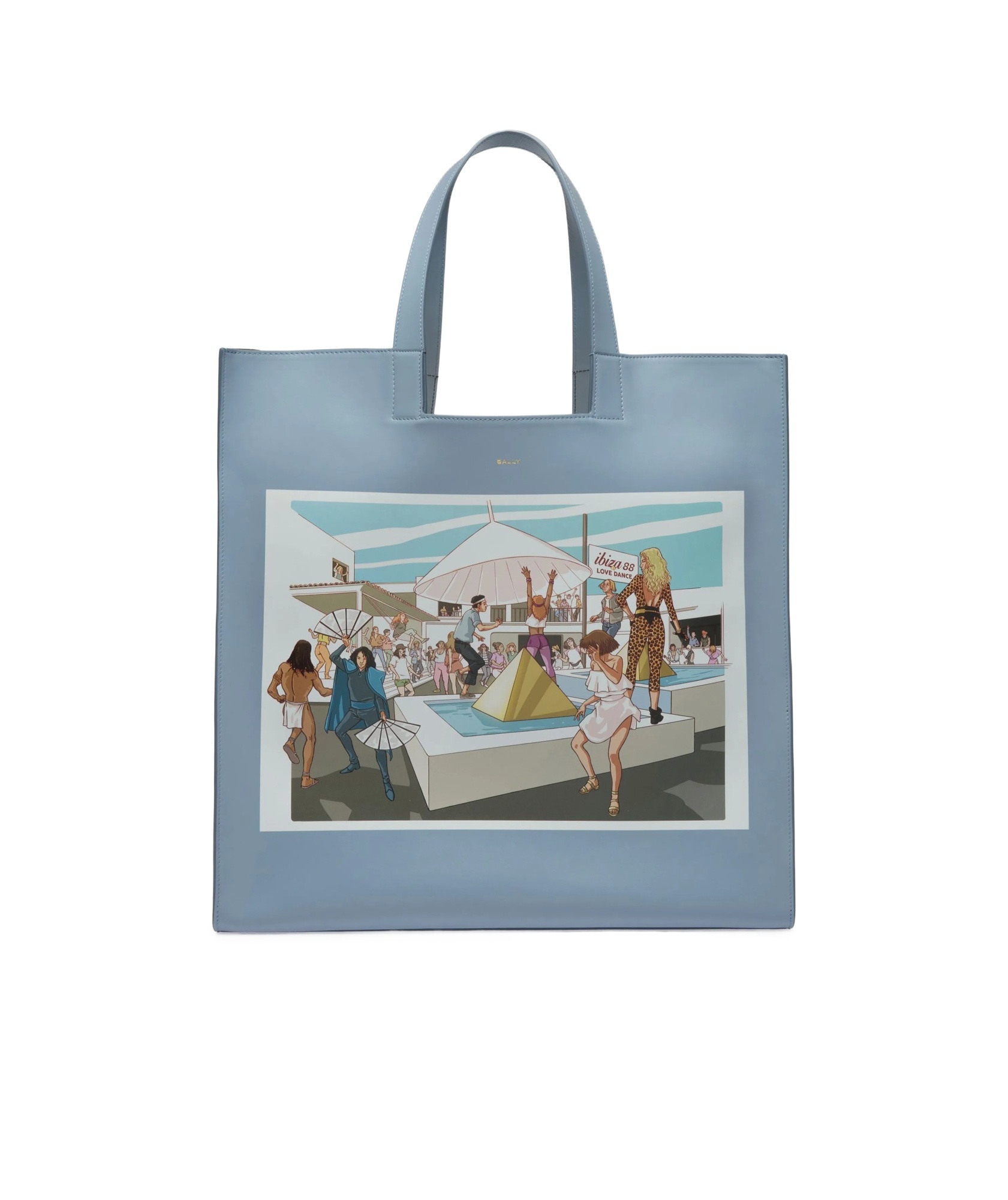 Shop Bally Double-handle Handbag In Blue
