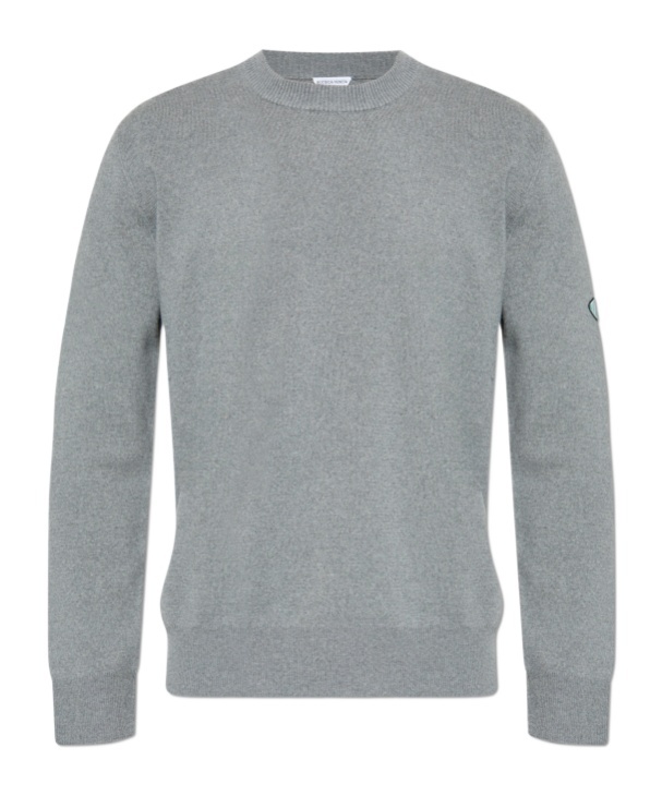 Bottega Veneta Long-sleeved Sweater In Gray