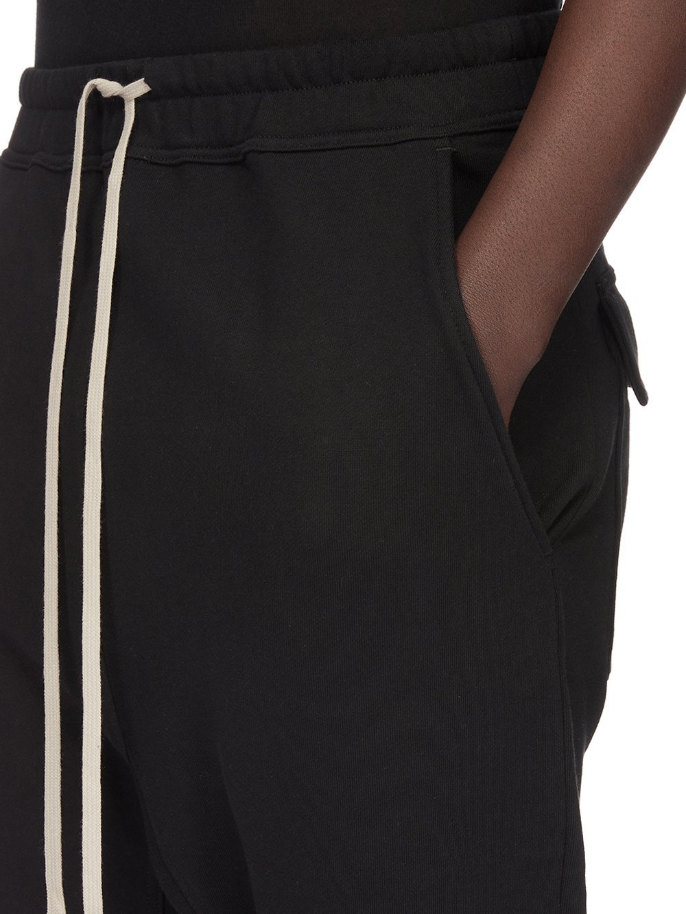Rick Owens Prisoner Drop-crotch Track Pants In Black
