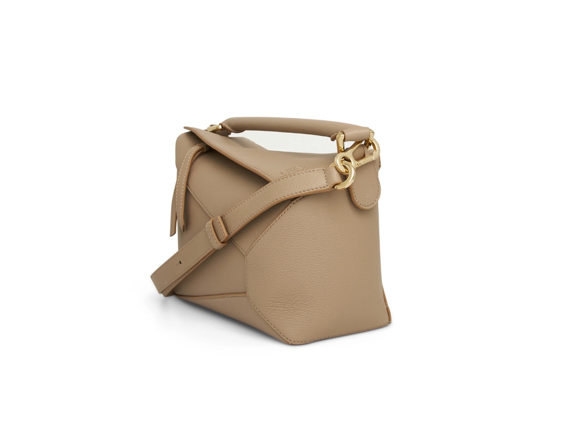 Loewe Small Puzzle Edge Bag In Nude