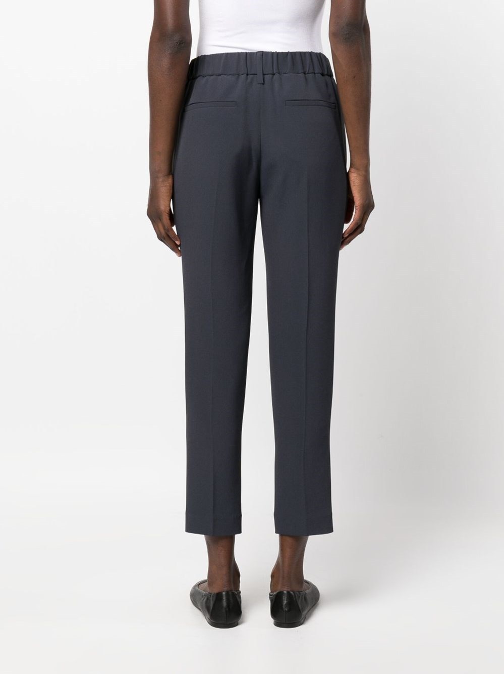 Brunello Cucinelli Cropped Tailored Trousers In Black