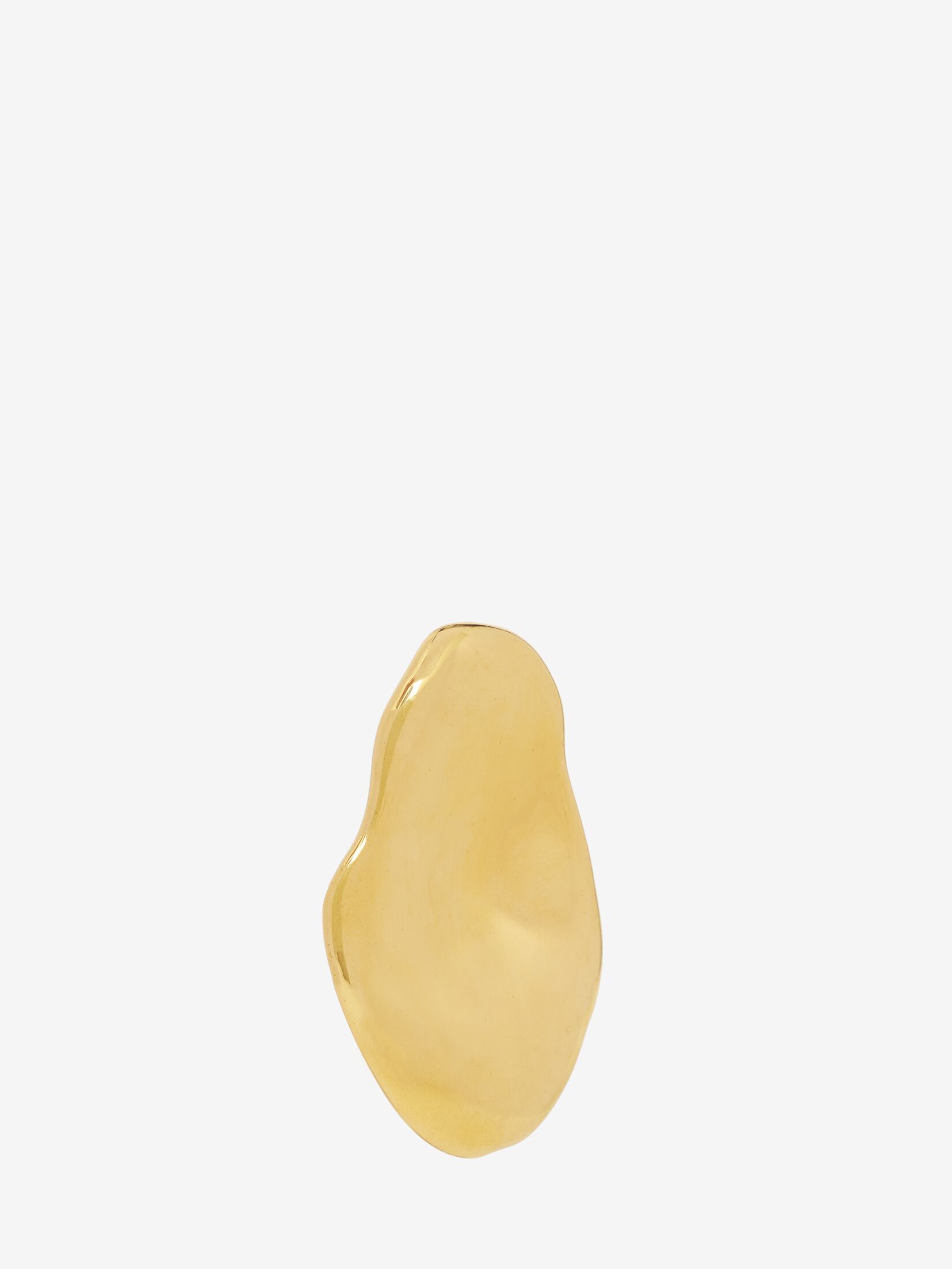 Alexander Mcqueen Sculptural Clasp Earrings In Yellow