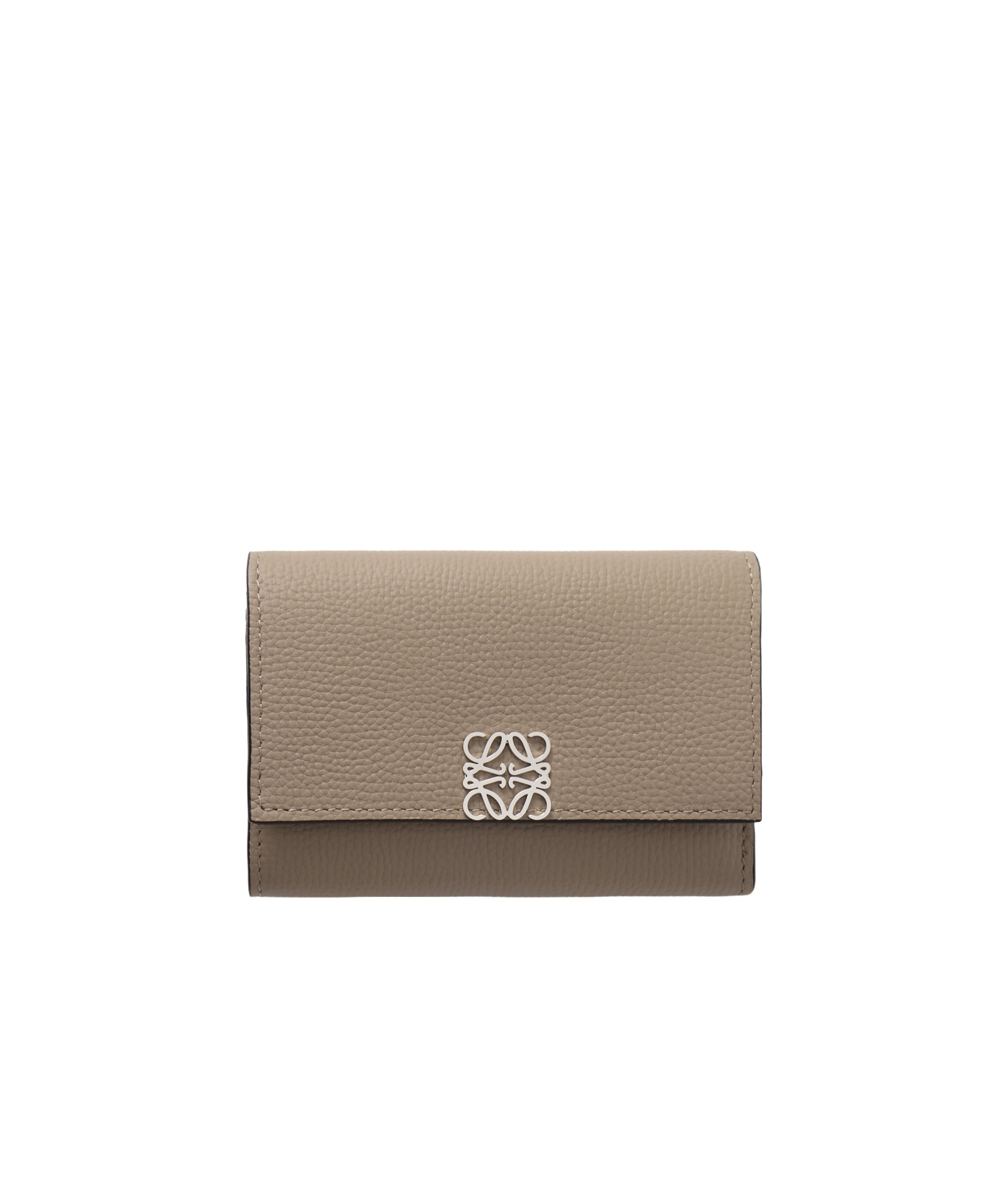Loewe Anagram Texture Wallet In Nude