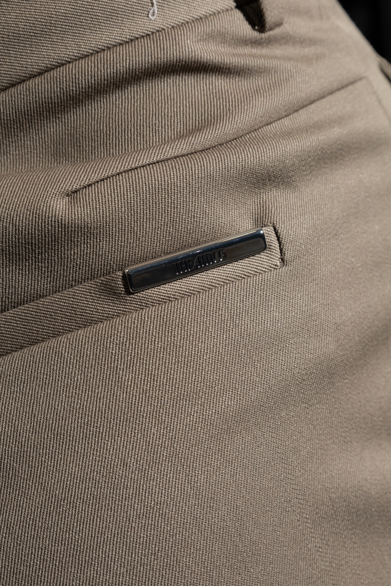 Attico Virgin-wool Palazzo Pants In Gray
