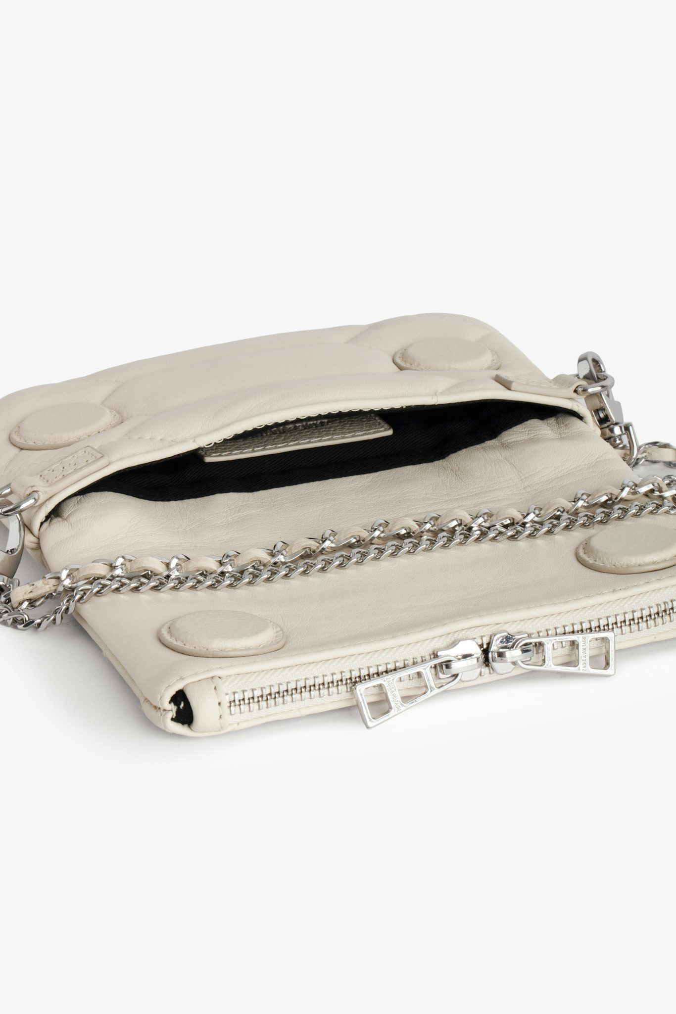Zadig & Voltaire Logo Shoulder Bag In White