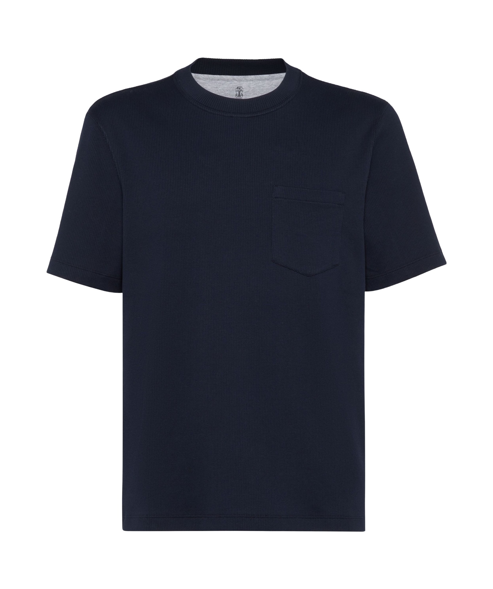 Brunello Cucinelli Short-sleeved Straight Hem T-shirt In Black