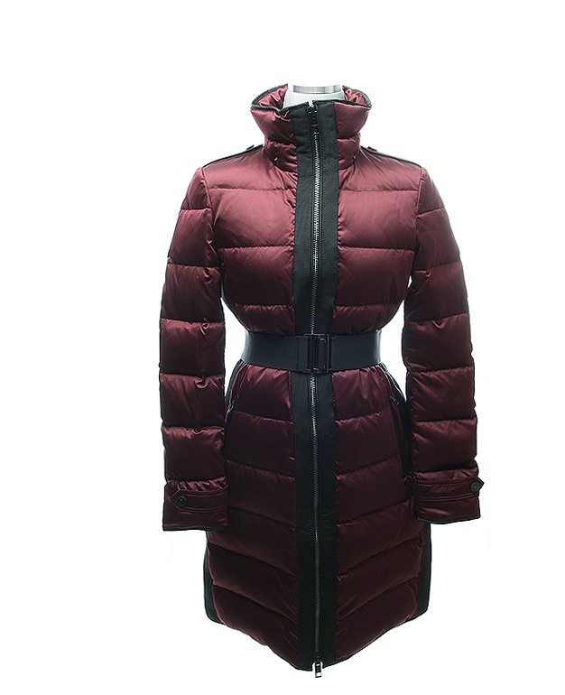 Burberry Logo Down Jacket In Black