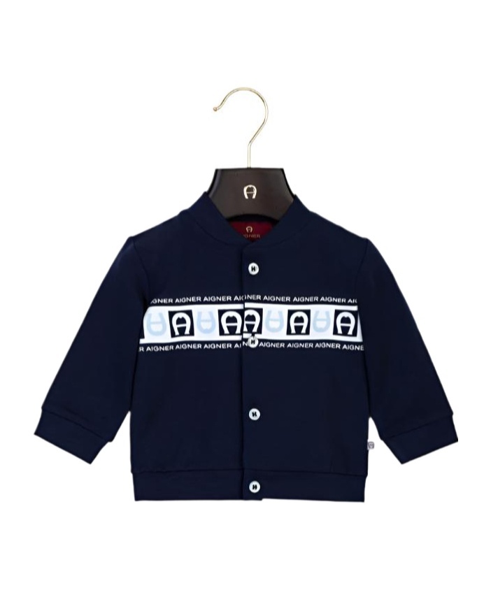 Aigner Logo-printed Jacket In Black