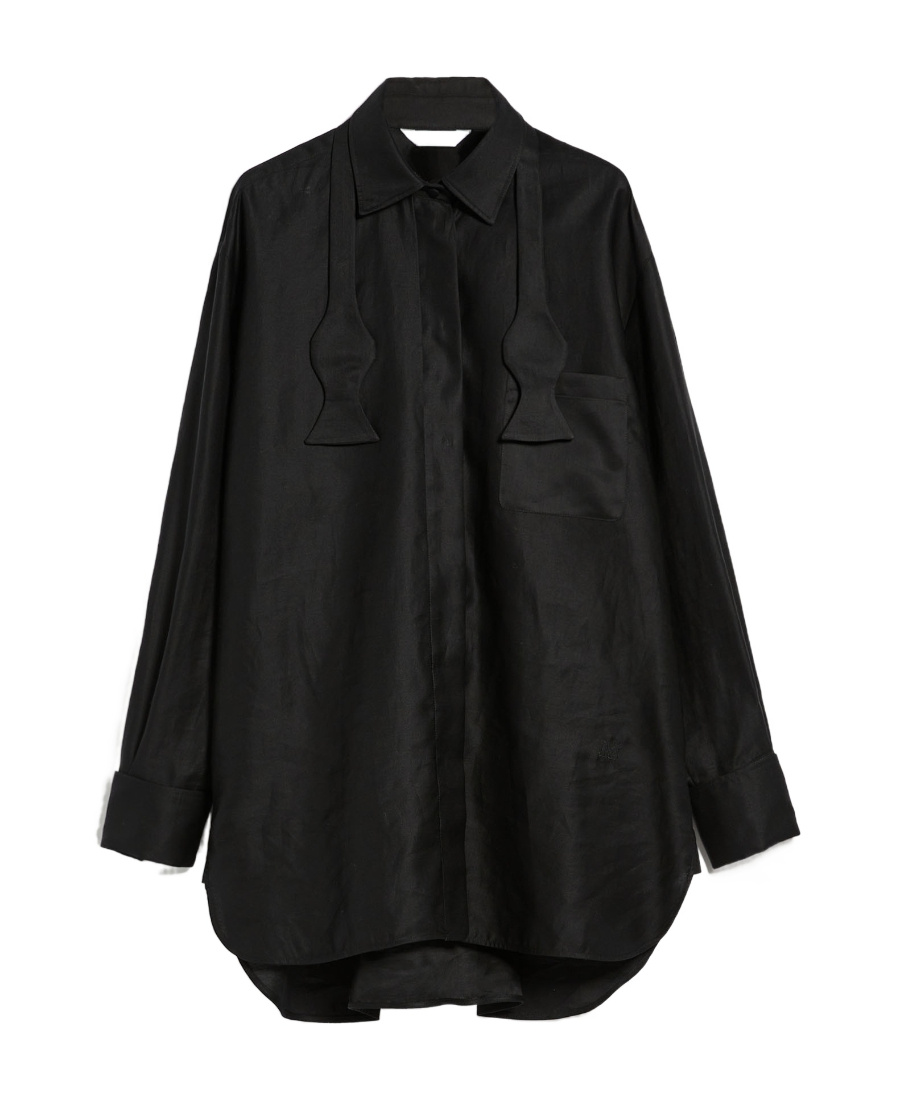 Max Mara Marea Long-sleeved Shirt In Black