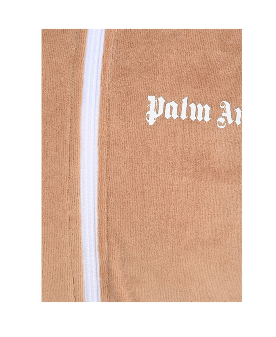 Palm Angels Side Stripe Embroidered-logo Track Jacket In Nude