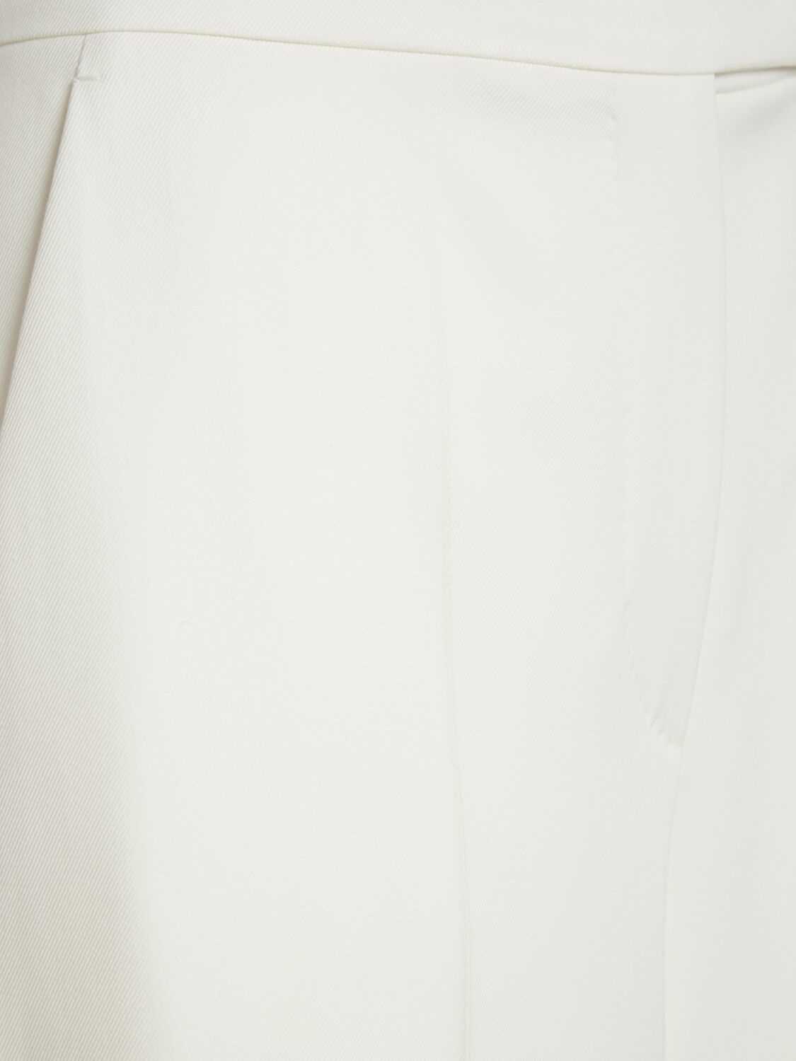 Max Mara Ninfa Gabardine Wide Pants In White