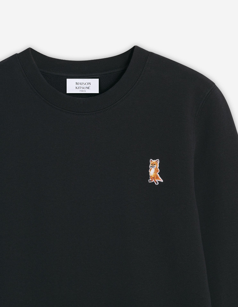 Maison Kitsuné Lady Fox Regular Sweatshirt In Black