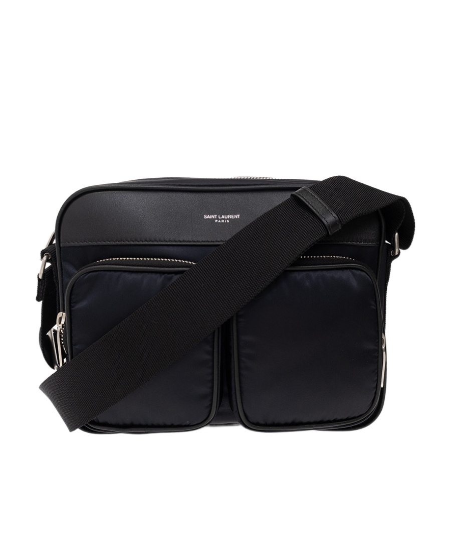 ショルダーバッグ Saint Laurent LOGO PRINT SHOULDER BAG BACKPACK Saint Laurent Logo-print Shoulder Bag In Black | ModeSens