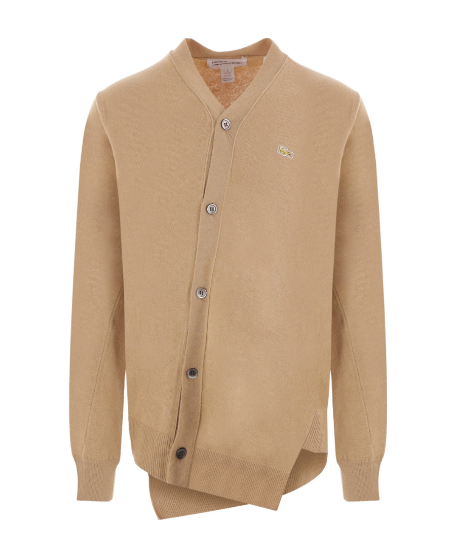 Comme Des Garçons Beige Cardigan X La Coste In Nude