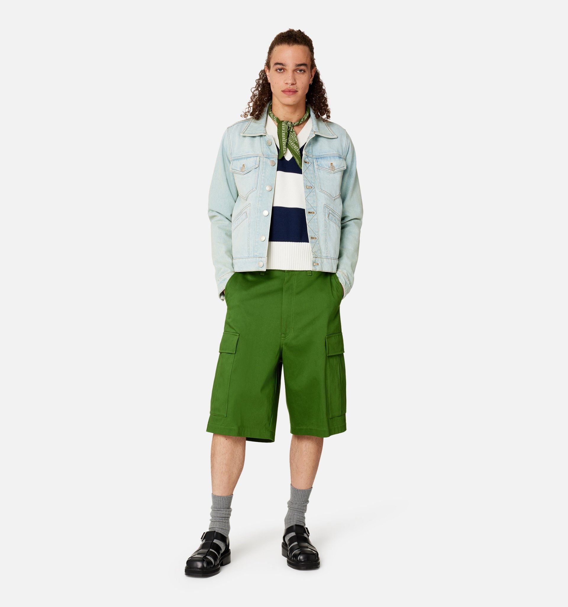 AMI ALEXANDRE MATTIUSSI STRAIGHT-LEG CARGO SHORTS