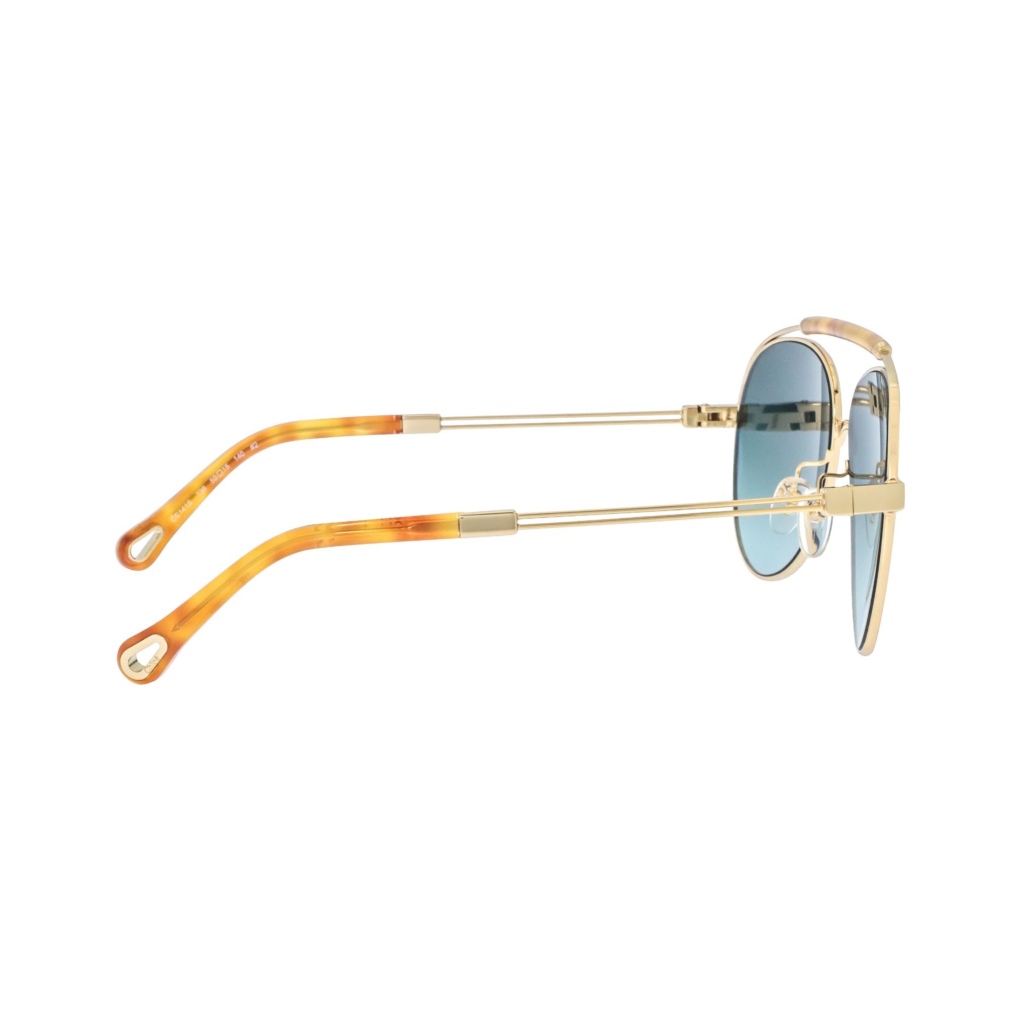 Chloé Reece Aviator-frame Sunglasses In Blue
