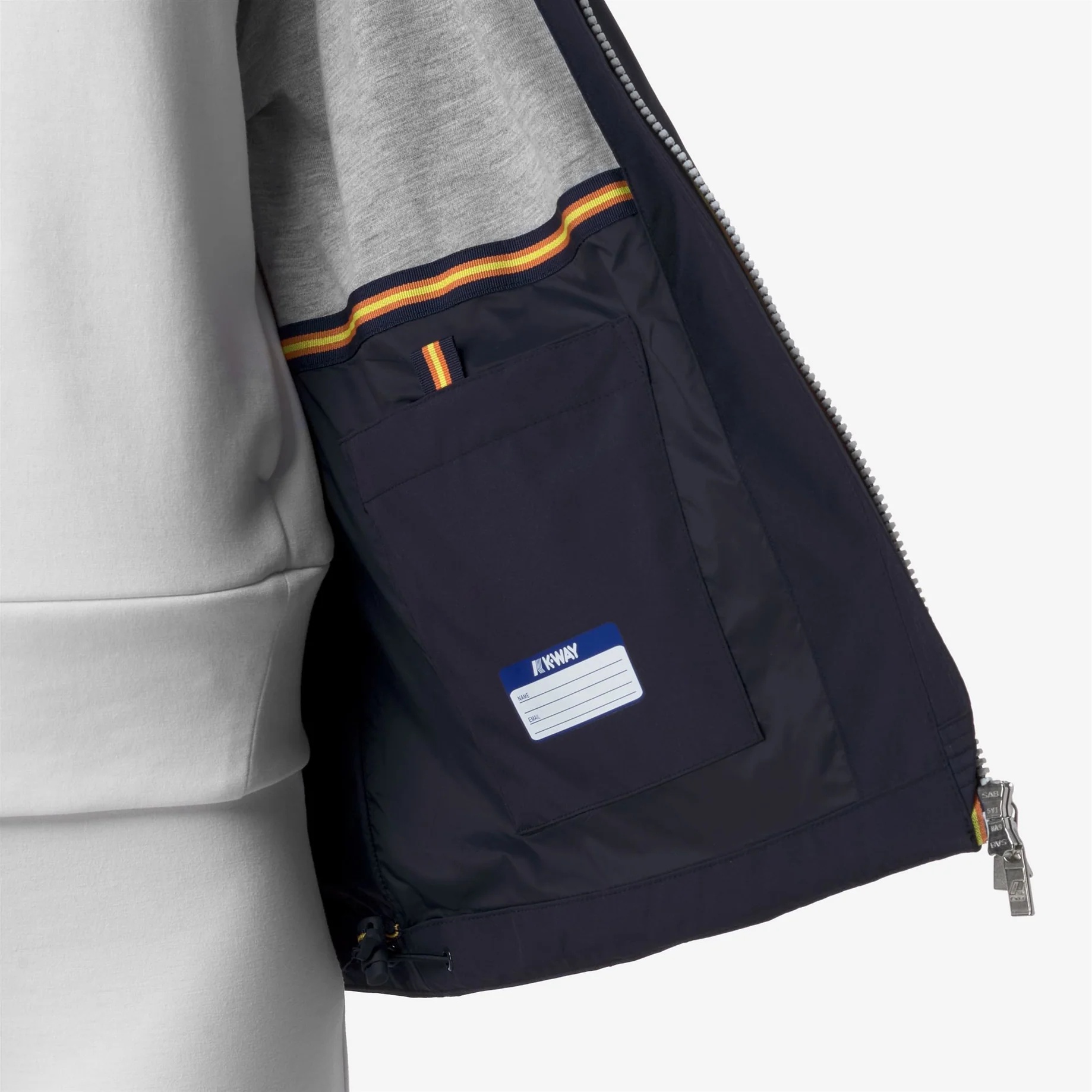 K-way Waterproof Coated Jacket In Blue