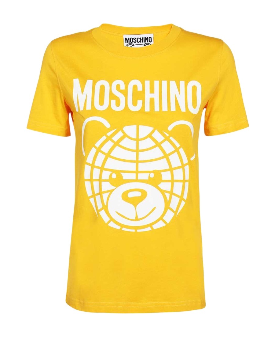 Moschino Printed T-shirt In Yellow