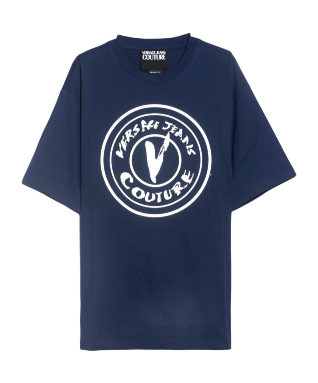 Versace Jeans Logo-print T-shirt In Blue