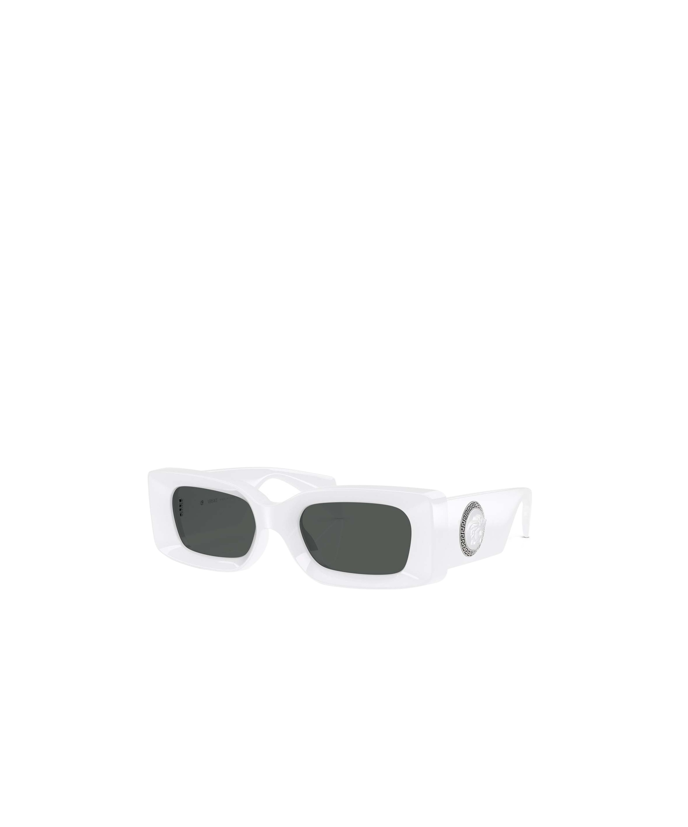 Versace Rectangle-frame Sunglasses In White