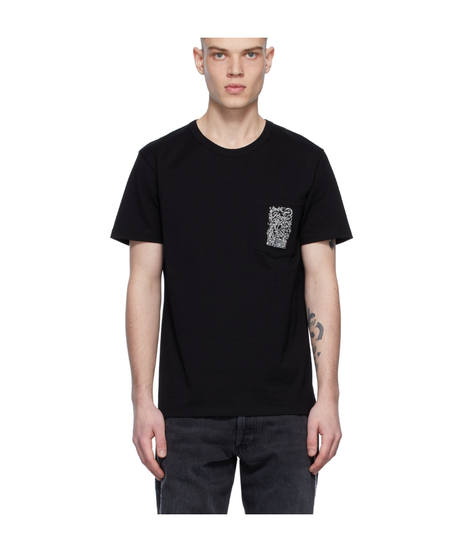 Alexander Mcqueen Logo-embroidered Cotton T-shirt In Black