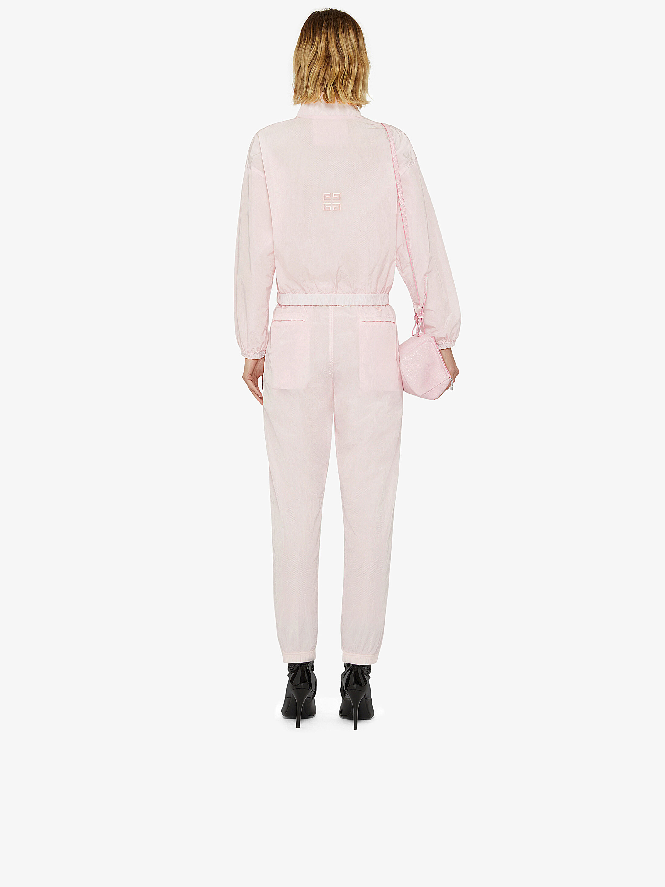 Givenchy Logo-embroidered Shell Track Pants In Pink