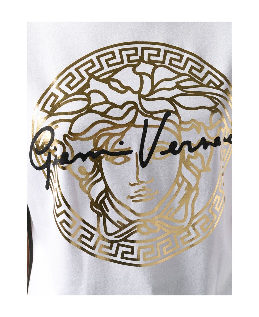 Versace Medusa Crew-neck T-shirt In White