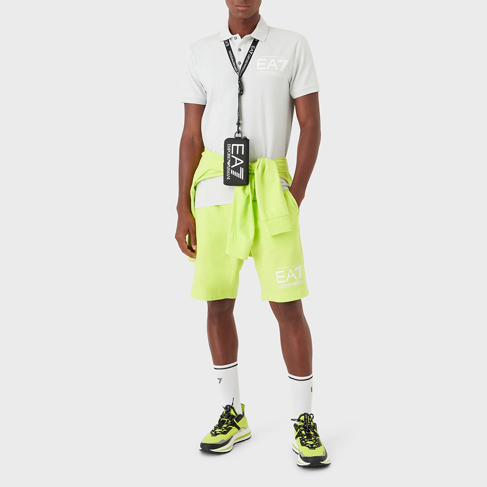 EA7 COLOR COLLISION LOGO POLO SHIRT