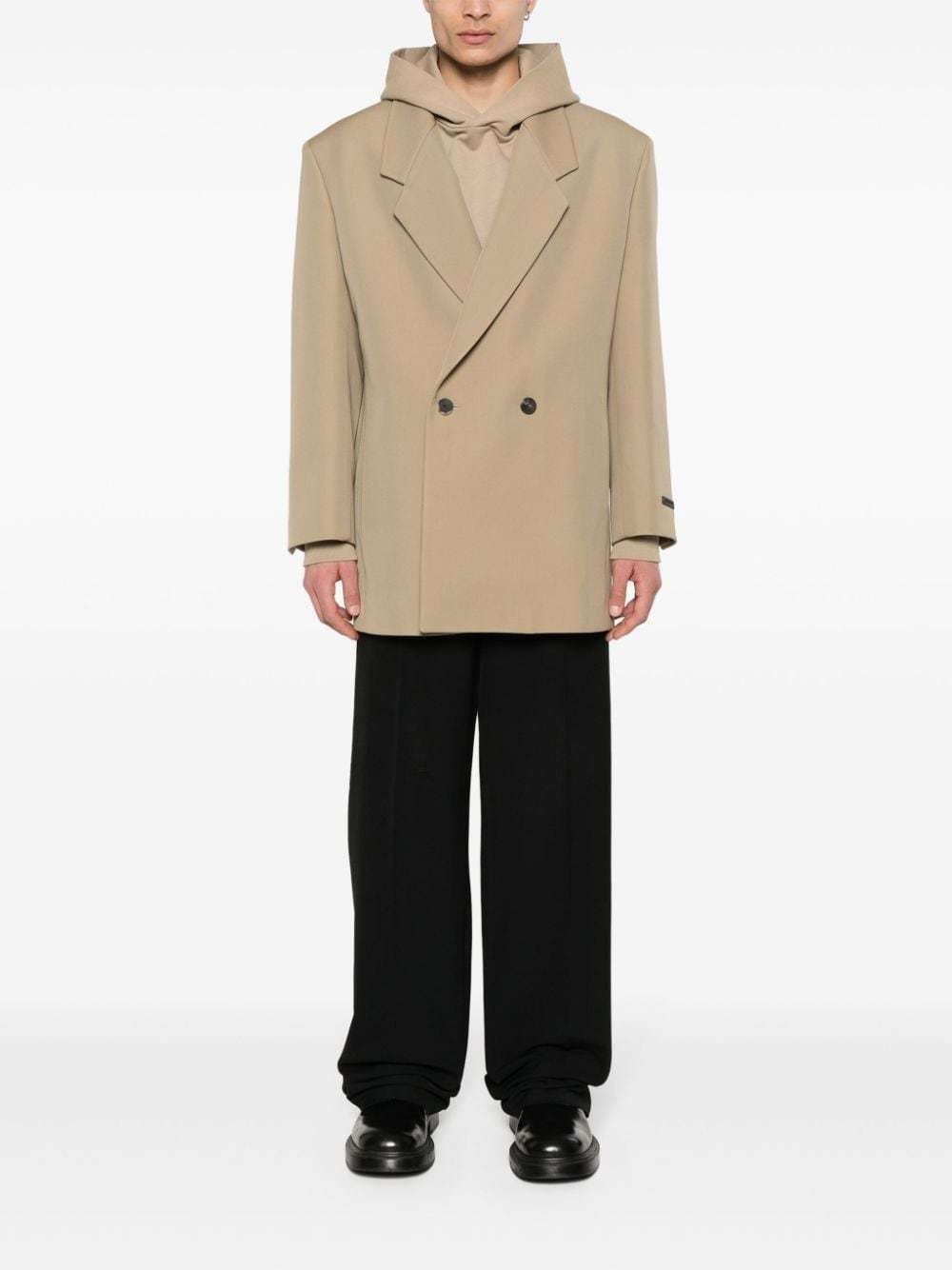 Fear Of God California Double-breasted Blazer In Nude