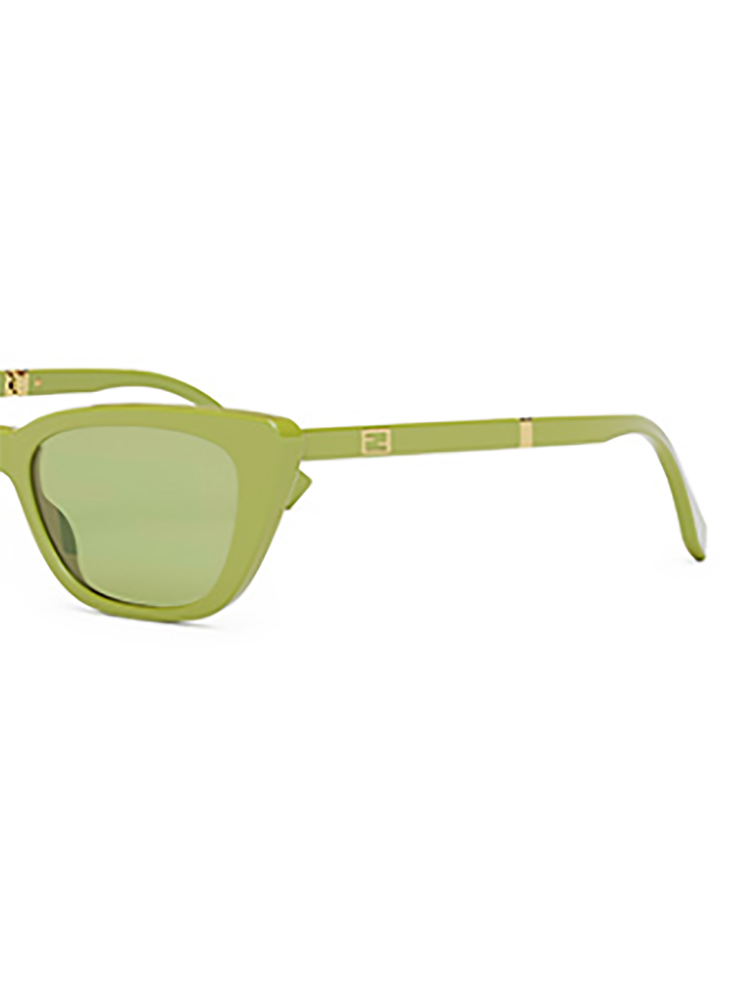 Fendi Eyewear Cat-eye Frame Sunglasses In Green