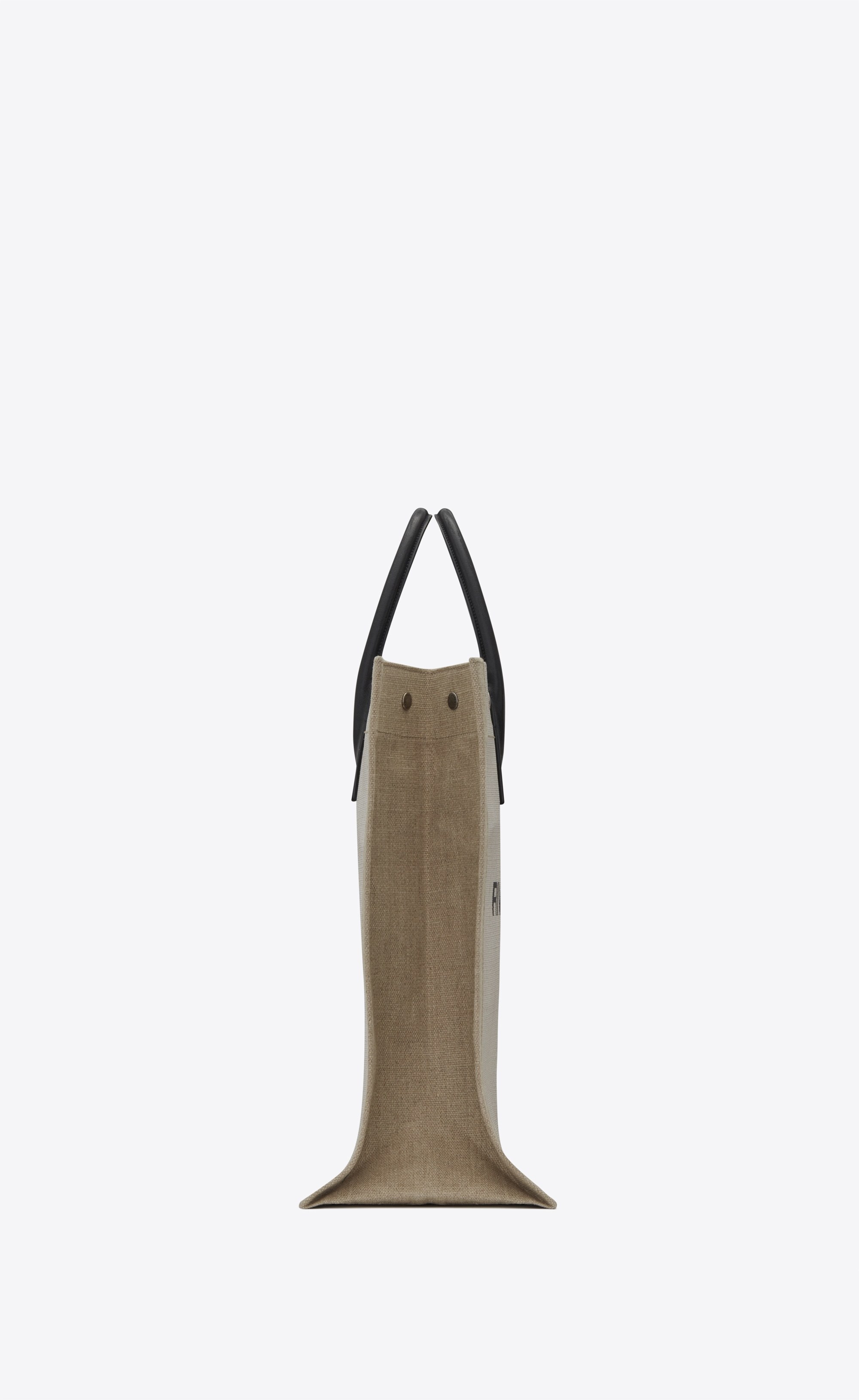 Saint Laurent Logo-print Tote Bag In White