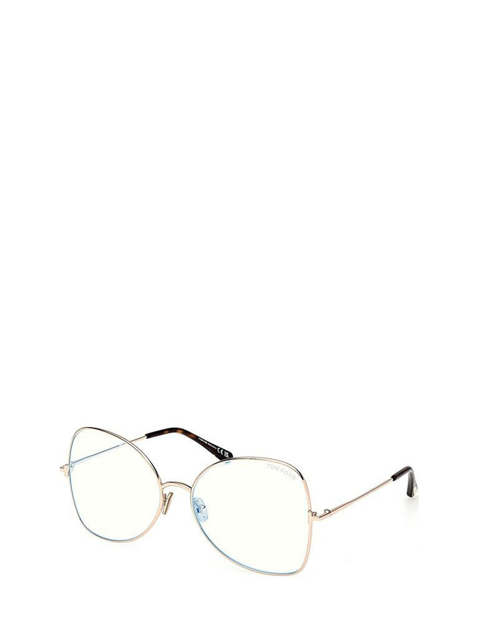 Tom Ford Eyewear Geometric Frame Glasses In White