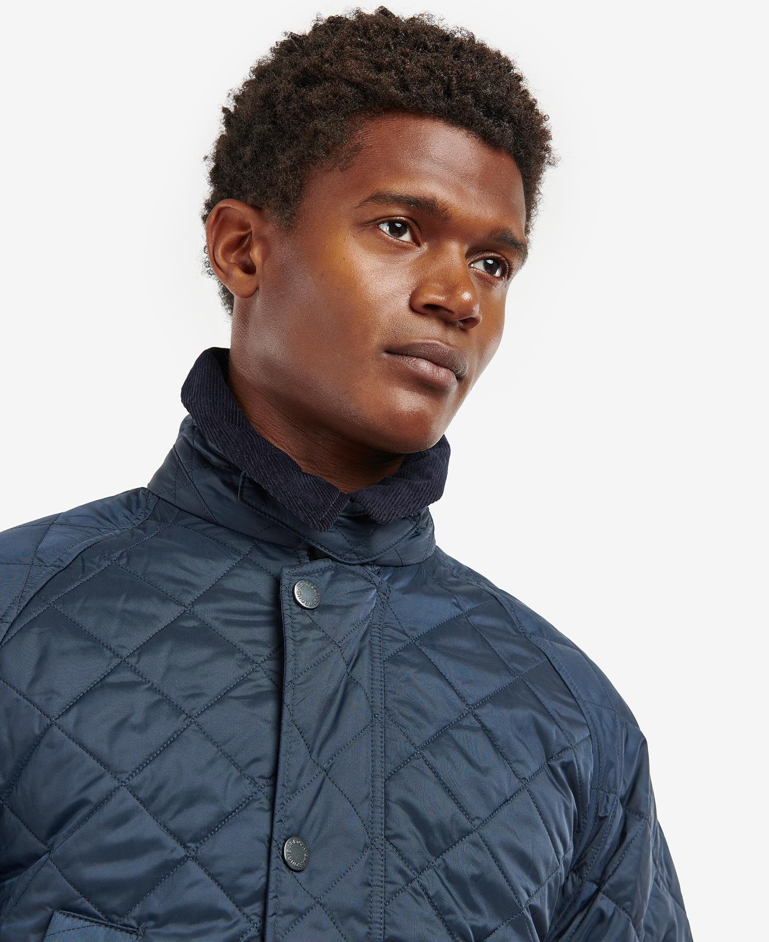 Shop Barbour Quilted Casual Jacket In Blue