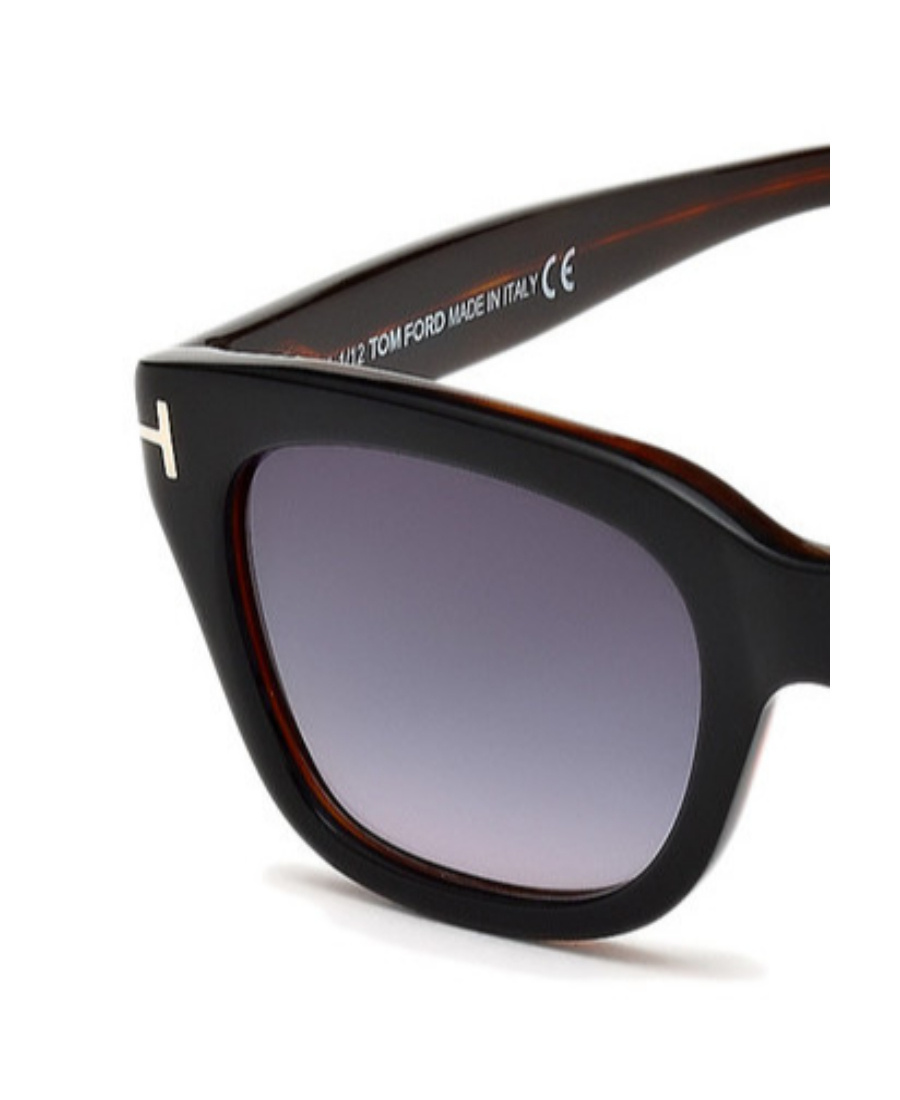 Tom Ford Square-frame Gradient Sunglasses In Black