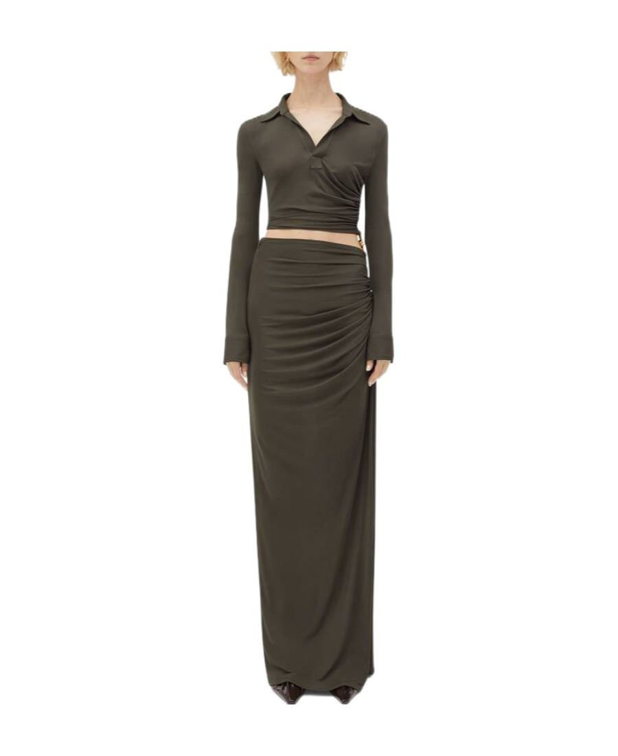 Bottega Veneta Cut-out Jersey Maxi Dress In Black