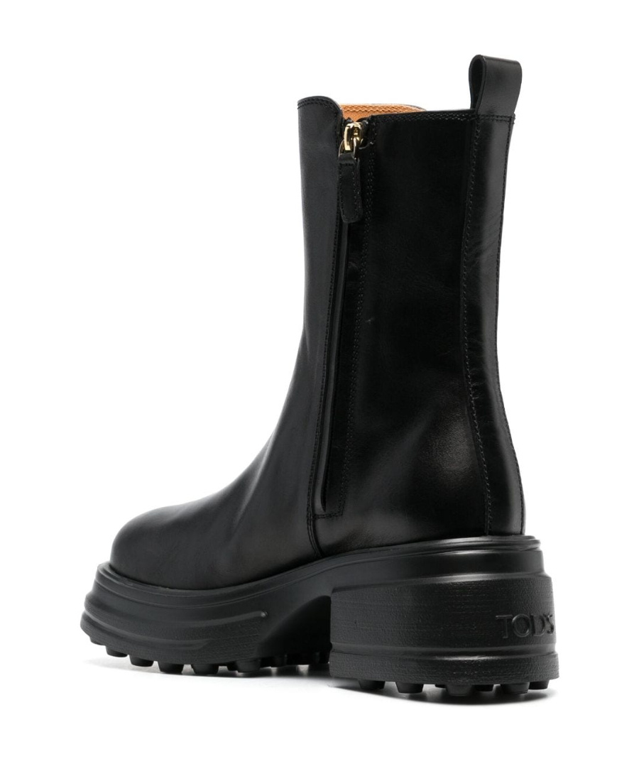 Tod's Platform Ankle Boots In Black