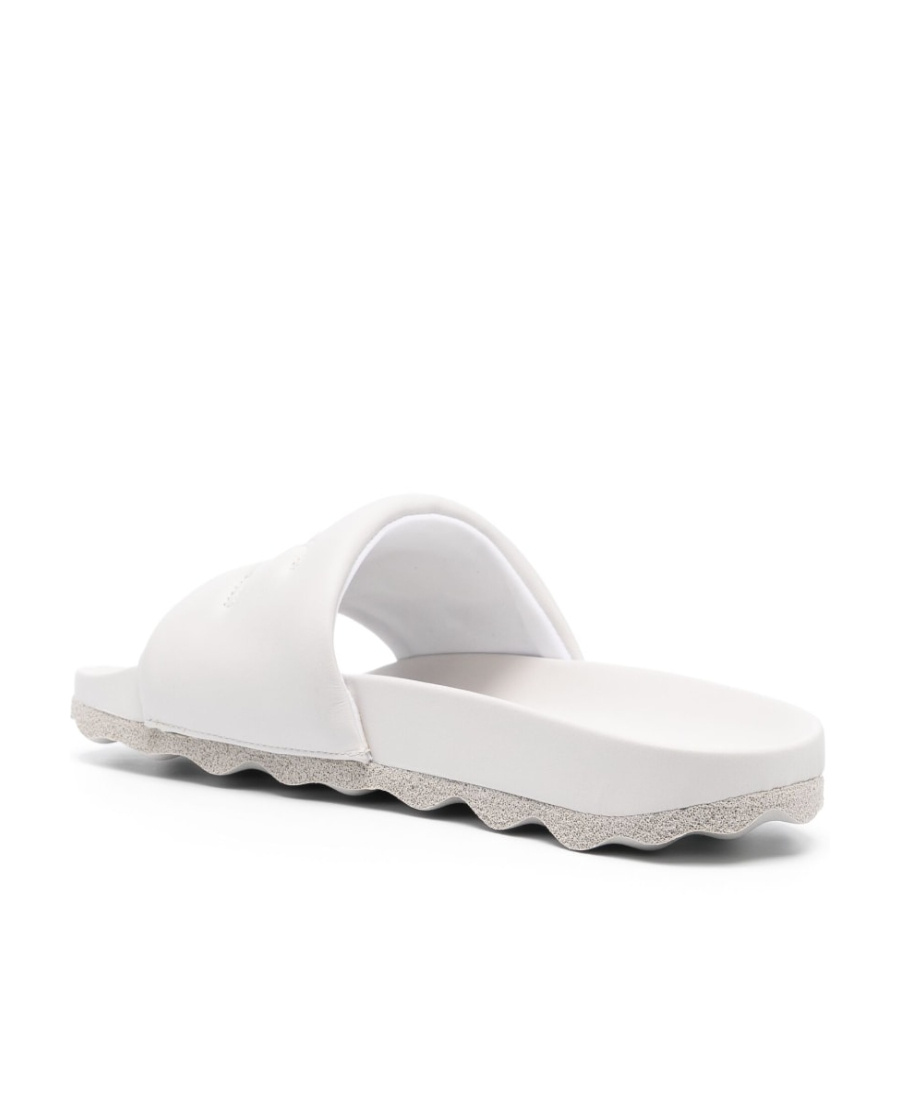 Off-white Bookish Sponge Logo-embroidered Slides In White