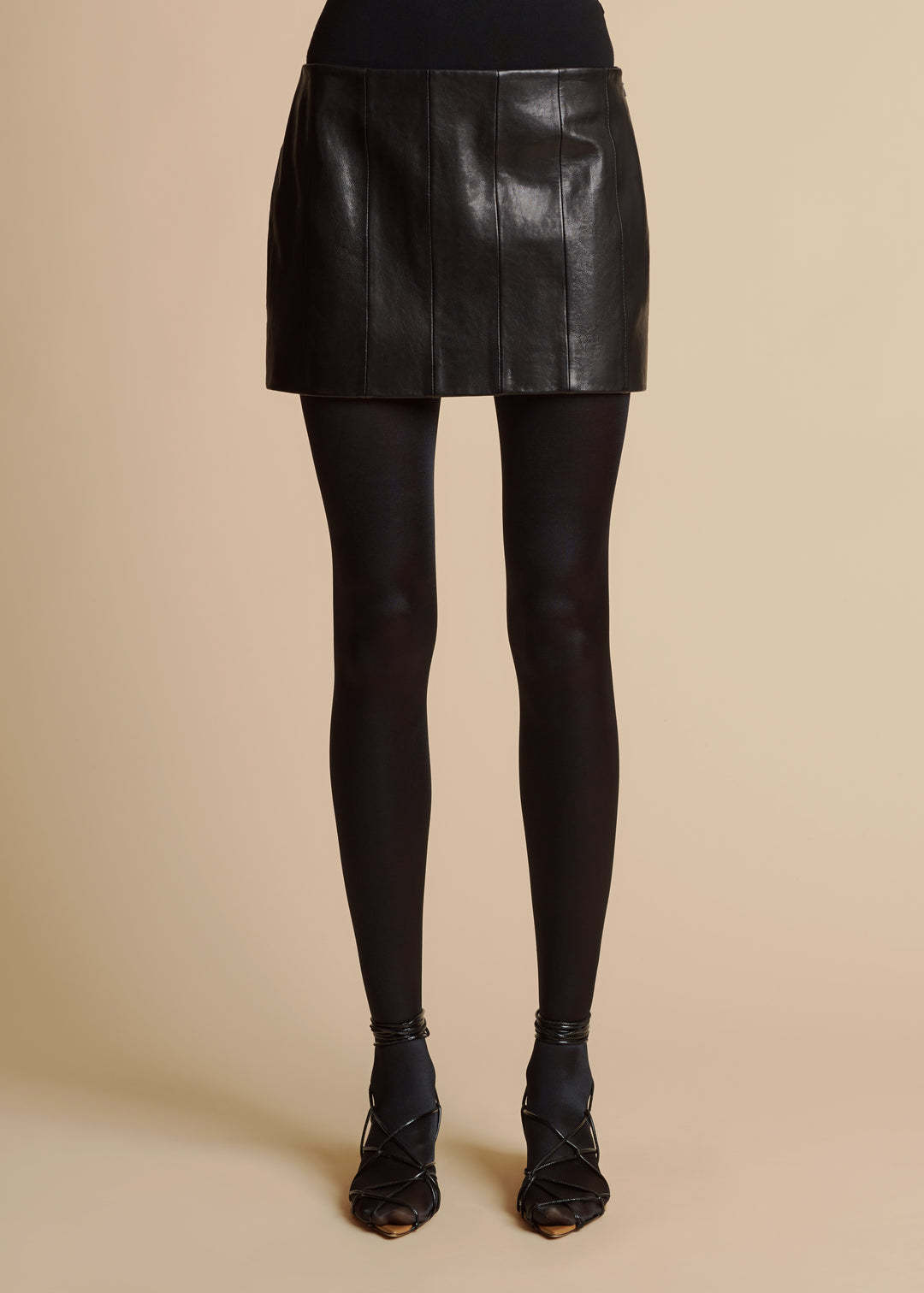 Khaite Meelar Mini Skirt In Black
