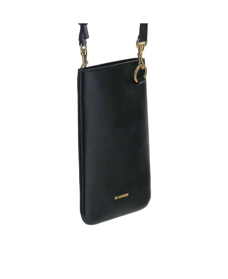 Jil Sander Logo Mobile Phone Bag In Black